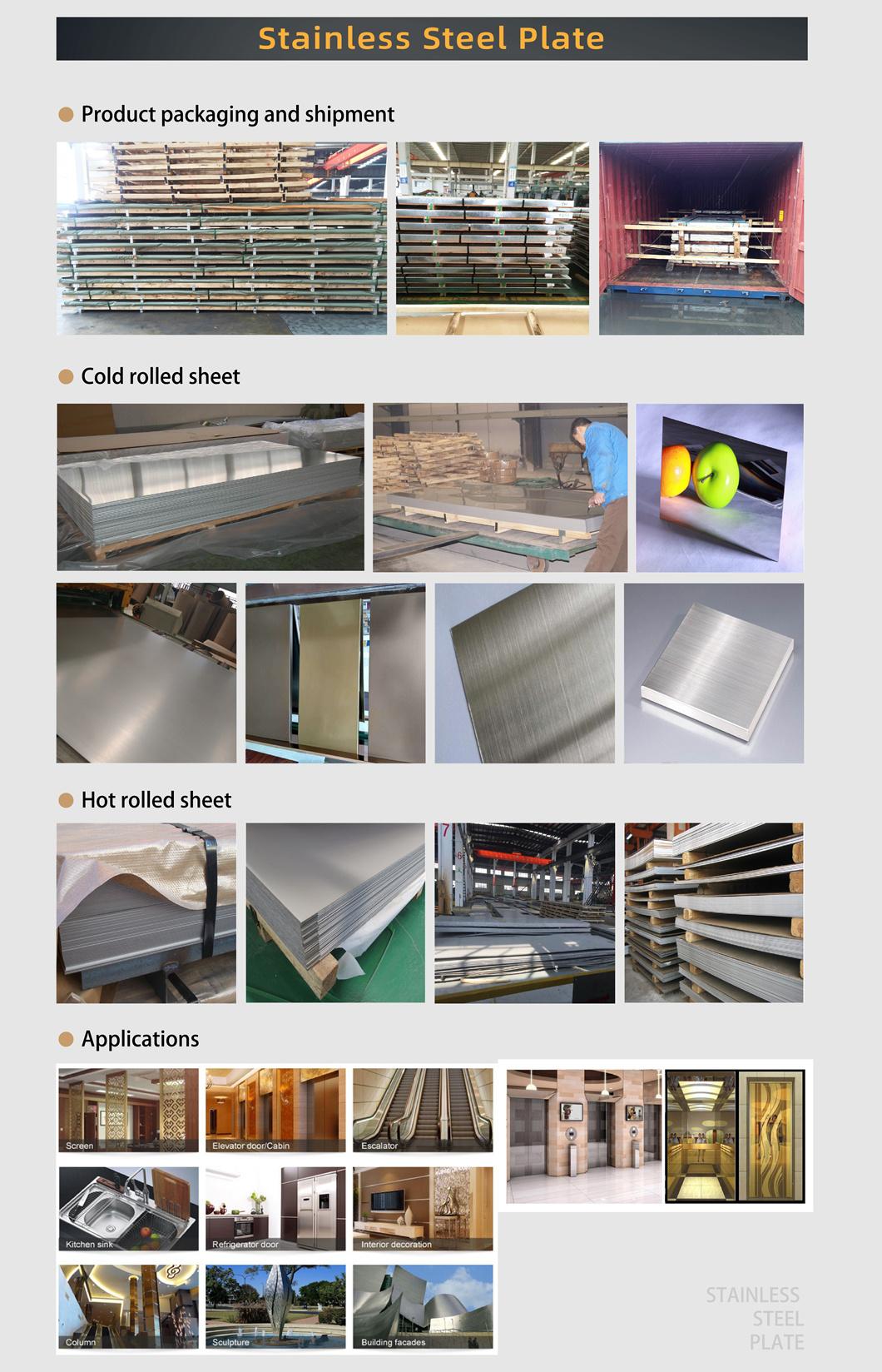 Smooth Surface 304 Stainless Steel Plate 316 Corrosion Resistant Brushed 304 Stainless Steel 430