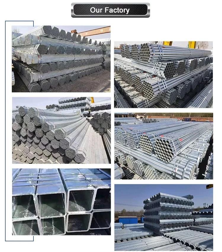 Hot DIP Galvanized Round Steel Pipe / Gi Pipe Pre Galvanized Steel Pipe Galvanized Tube for Construction