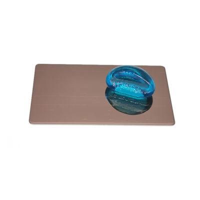 1.5mm Brown Titanium Hairline 4X8 1220X2440mm Cold Rolled Stainless Steel Plate