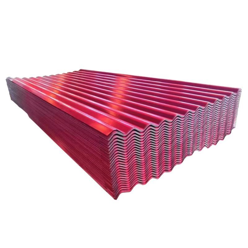 High Strength 760 Type Blue Color Zinc Coated Corrugated Steel Roofing Sheets