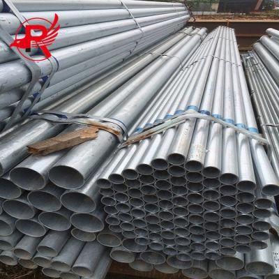 ASTM A53 Gi Welded ERW Pipes Mild Low Carbon Round Galvanized Steel Tubes