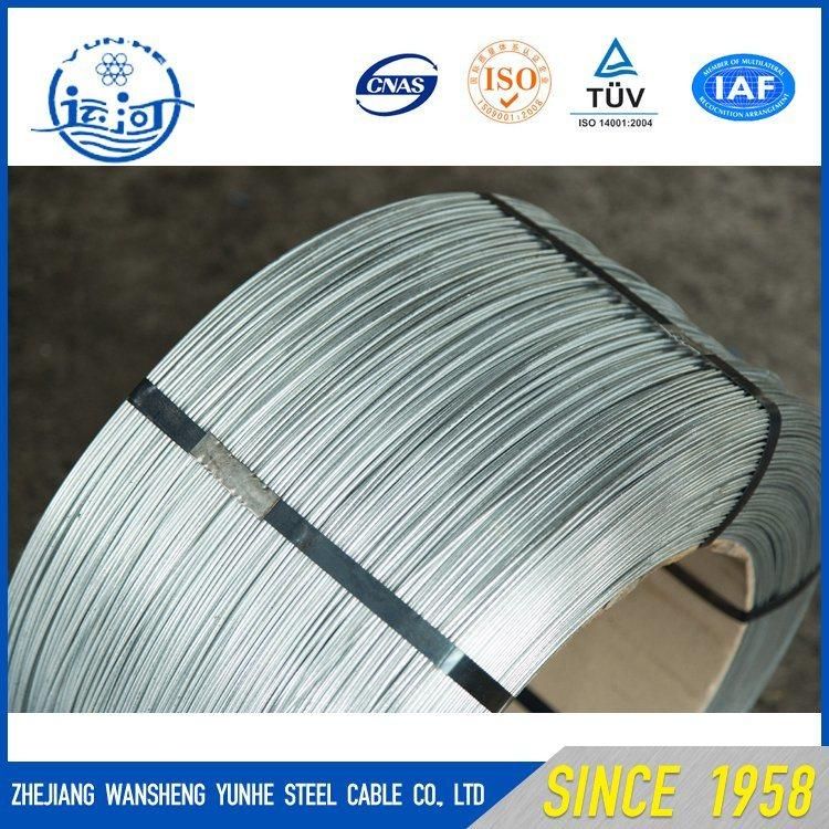 345-520MPa Low Carbon Steel Hot DIP Gi Wire / 500kg Hot DIP Galvanized Wire Coil