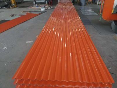 Color Coated Galvanized Steel Corrugated Roofing Sheet as Ral 3002 ASTM A527 A526 G90 Z275 Tin Zinc Plate/Sheet