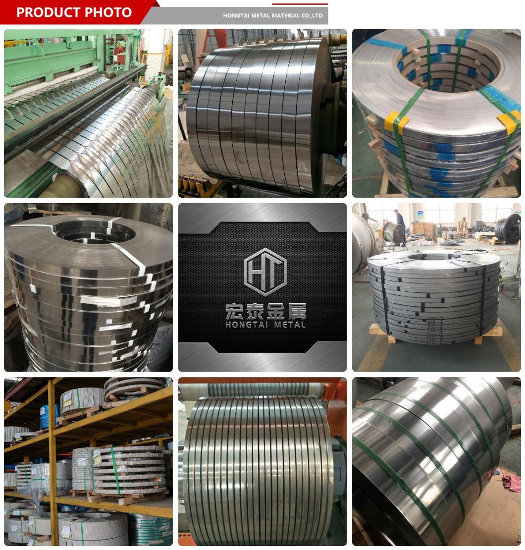 ASTM AISI Stainless Steel Coils 0.1mm Thickness 304 Slit Edge Stainless Steel Strip for Ss Pipe