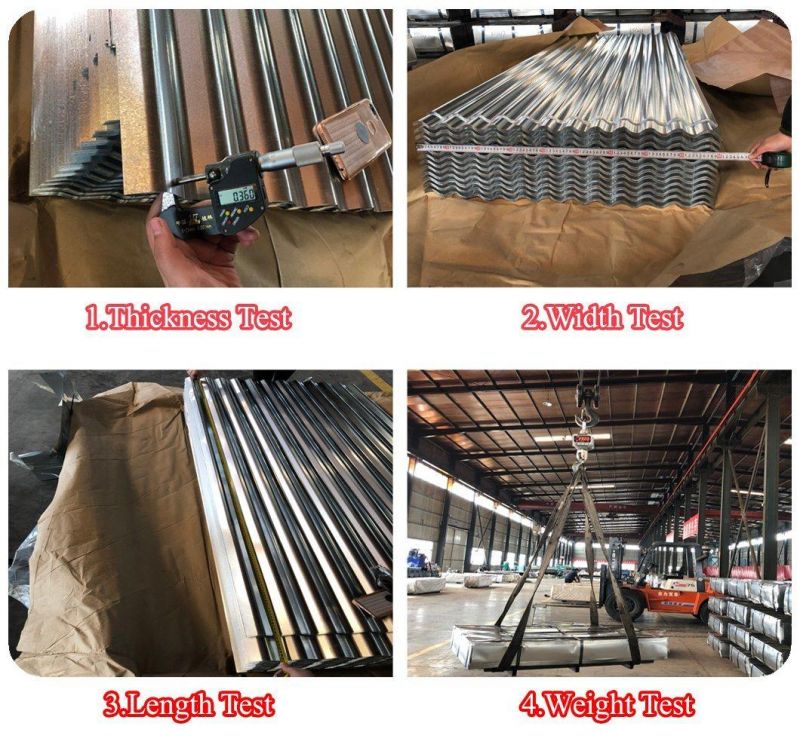 0.35mm Aluzinc Coated Galvalume Corrugated Steel Roofing Sheet