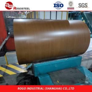 Rogosteel 0.25mm Wood Pattern Steel Coil PPGI for Door