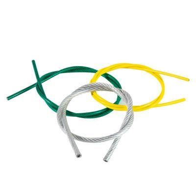Steel Cable 7*7 $ 6*7 Yellow Colour PVC Coated Wire Rope