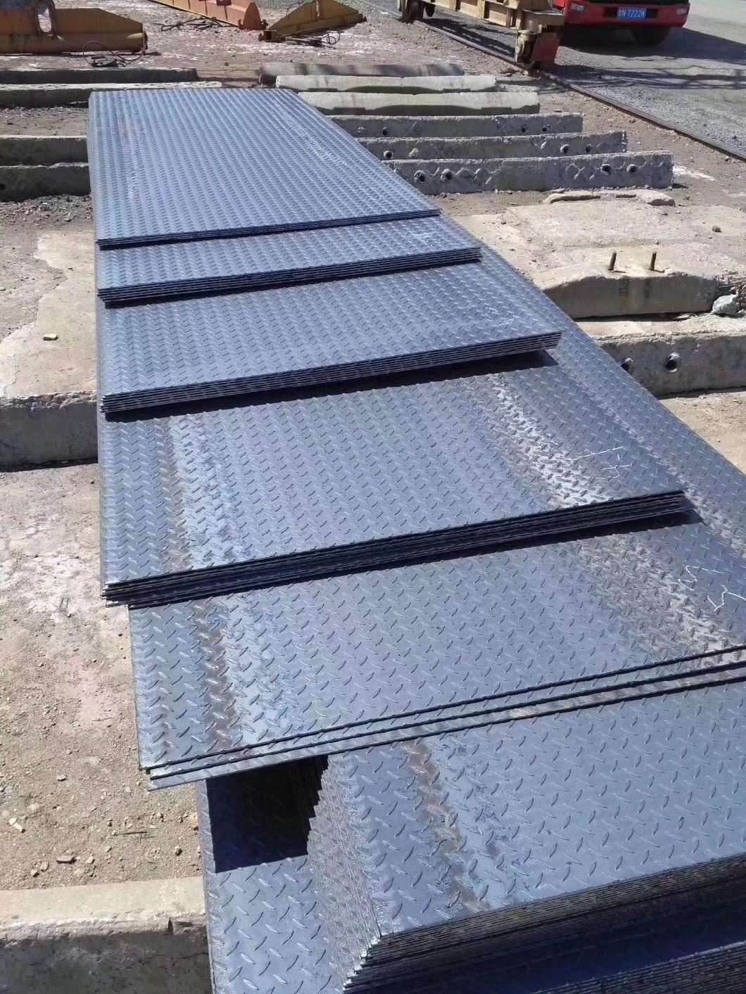 Hot Rolled ASTM A36 Steel Plate Price Per Ton 2mm Thick Five Bars Mild Steel Sheet Steel Checkered Plate