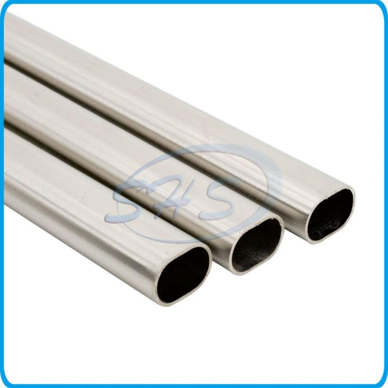 Stainless Steel Flat Sided Oval Pipes (Tubes) in Mirror Finish for Furniture