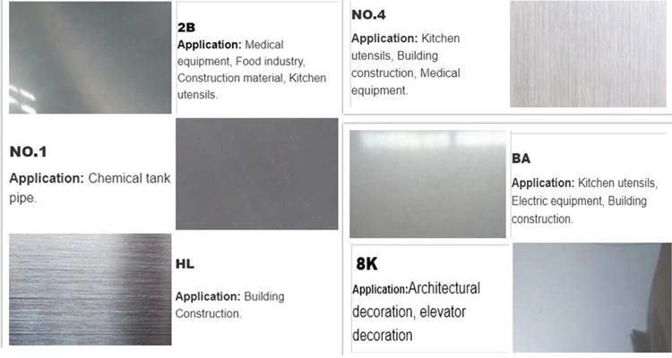 Factory Direct Selling Price Chinese Steel SUS AISI 304 316L 310S 316ti 317L 430 410s 3cr12 420 8K Mirror Hl No. Stainless Steel Plate / Stainless Steel Sheet
