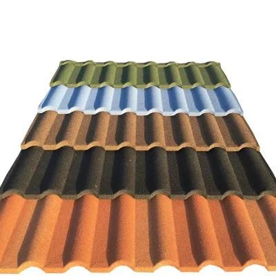 0.38-0.45mm Quality Color Durable Yellow Color Roofing Tile Bond Roof Tile for Ghana