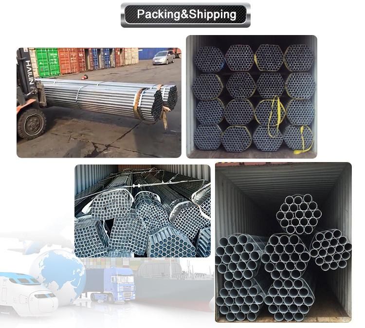 Hot DIP Galvanized 304 Hollow Gi Galvanized Oil ERW Carbon Ms Round Low Carbon Seamless Steel Pipe