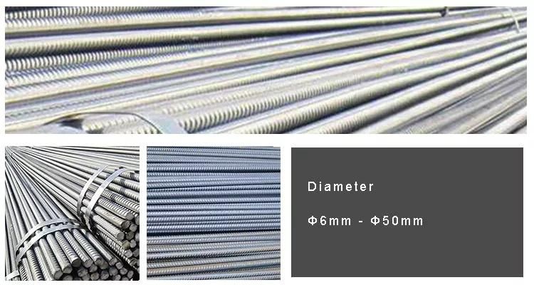 10mm 12mm 20mm 40mm 75mm Deformed China Manufacturers Iron Steel Rebar Price