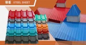 Z40 Tile Roofing Materials Sheet Metal Steel Buidling Material
