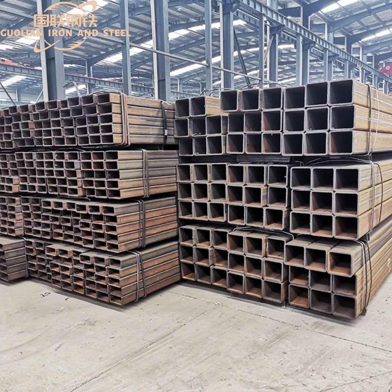 30g 40g 50g 60g Zinc Steel Rectangular Gi Metal Iron Square Pipe Tube Black Iron Galvanized Square Hollow Section