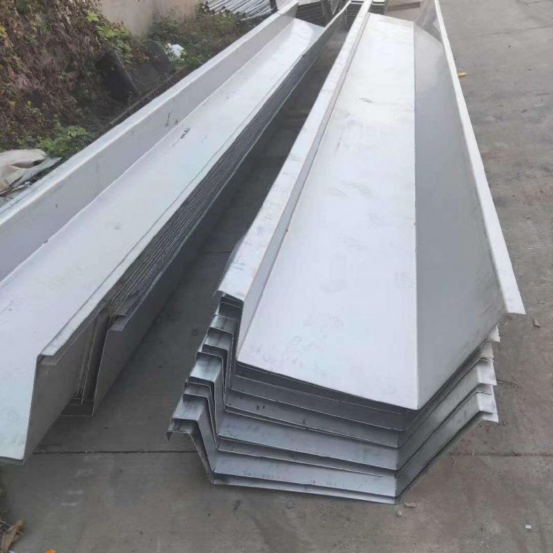 Stainless Steel Water Gutter System Application in House Roofing Width 200 - 800mm