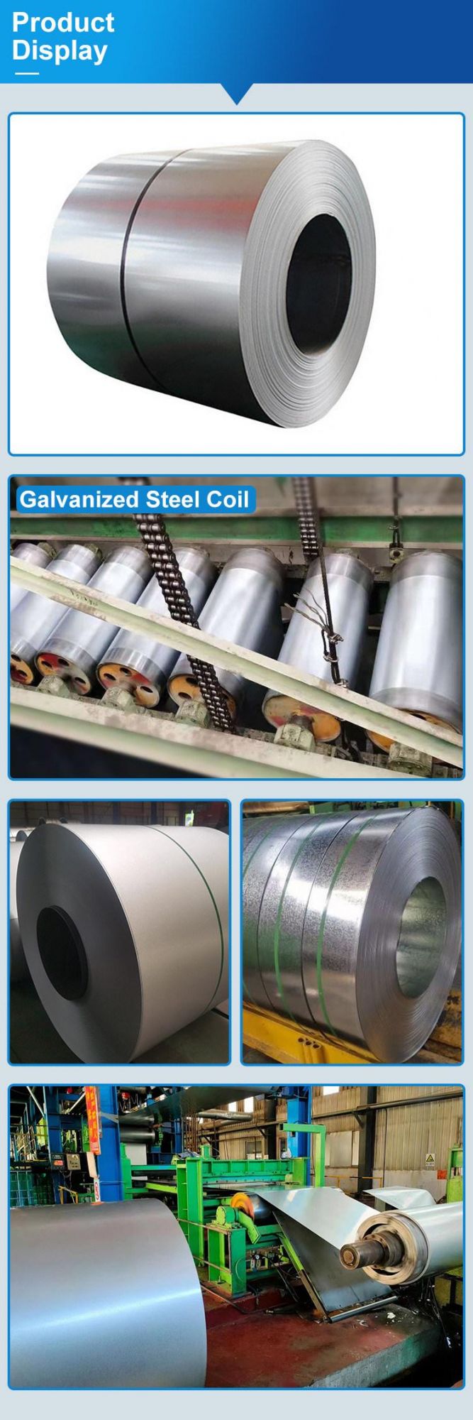 Antifinger Printed Aluzinc Al-Zn Metal Coated Steel Sheet Hot Dipped 55% Galvalume Steel Coil