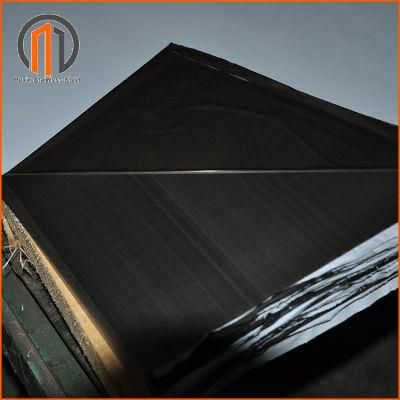 304 Titanium Black Colored Hairline Finish Stainless Steel Sheet