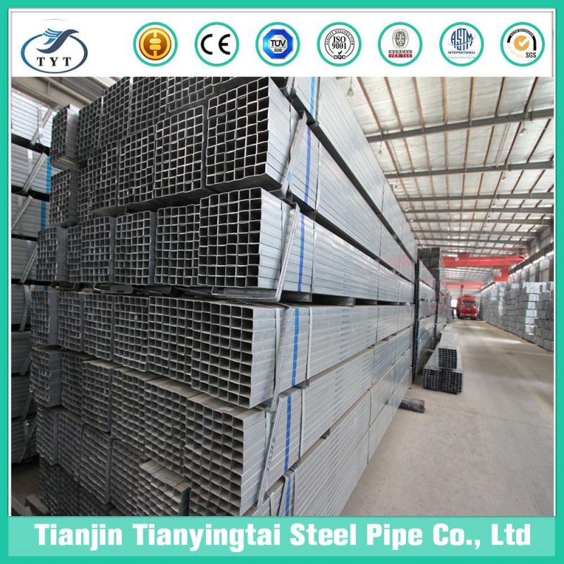 Square Gi Steel Pipe Carbon Steel Pipe ERW Galvanized Steel Pipe