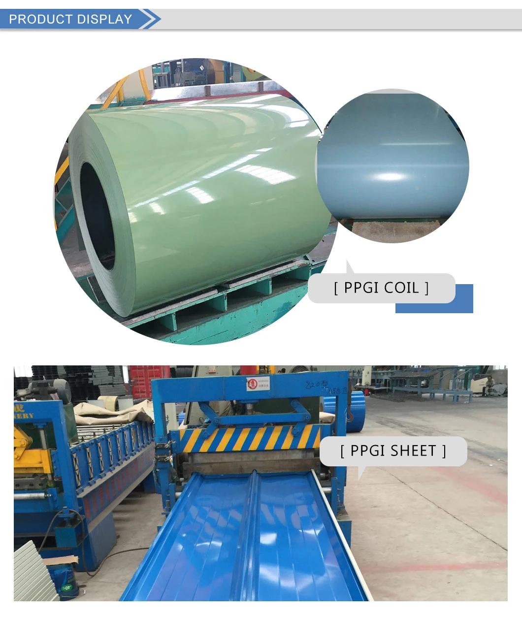 Q345 Dx53D Hot/Cold Rolling Color Painted PPGI Galvanized Steel Coil