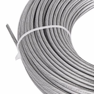 316 304 DIY 7X7 1.2~9.53 Steel Wire Rope Balustrade High Tensile and Quality