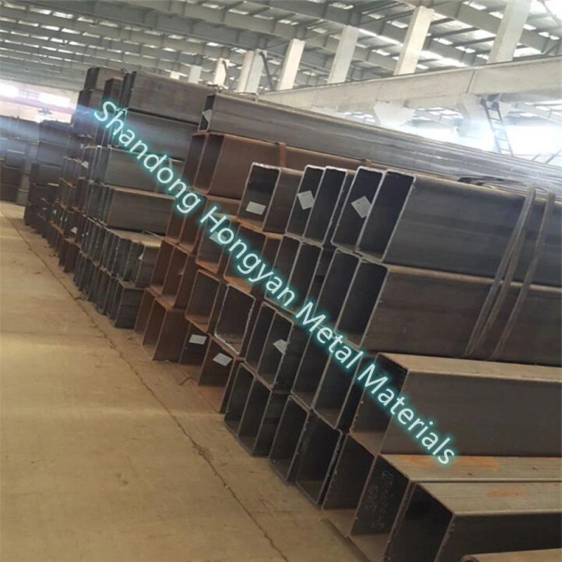 Black Square and Rectangular Pipe Q235 ERW Welded Steel Tube
