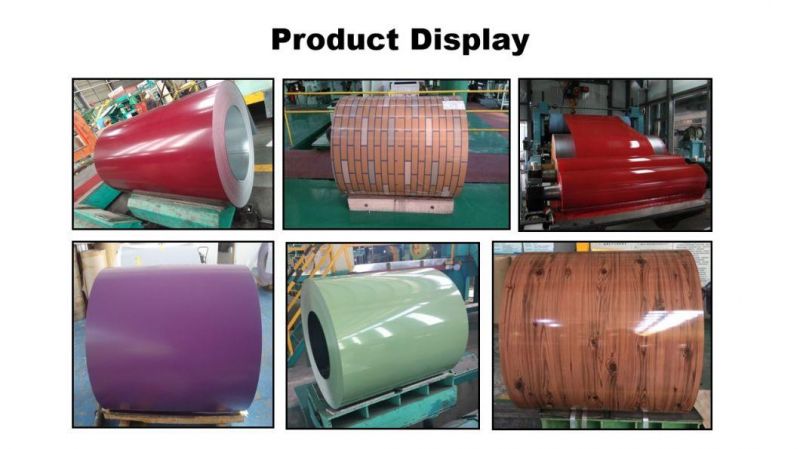 Factory Manufacture PPGI Color Coated and Prepainted Steel Products in Coil for Metal Roofing Sheet 0.4mm 0.35mm Thickness