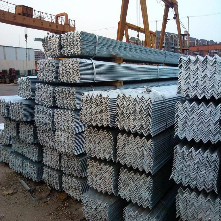 China Factory Supplier Q235 Ss400 Angle Steel Frame 75X75mm 100 X 100mm Black Angle Steel Bar