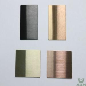 201 Mirror Champagne Titanium Coated Rose Gold Mirror Etching Stainless Steel Wall Panel
