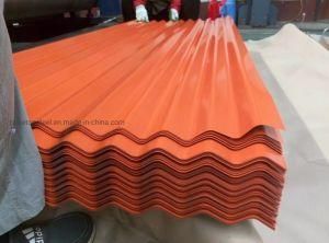 ASTM Metal Galvanized 120g Corrugated Steel Resin Tile Color Sheet for Roofing/Wall