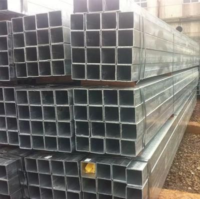 Hot DIP Galvanized Square Steel Pipe and Tube/ 40X40 Gi Square Tube Hollow Section/ 20X40 Galvanized Rectangular Tube