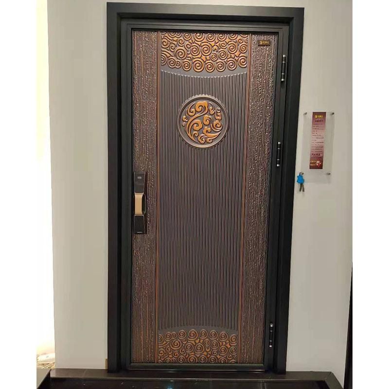 Latest Design Cheap Price Luxury Style Hot Sale Exterior Security Steel Metal Door
