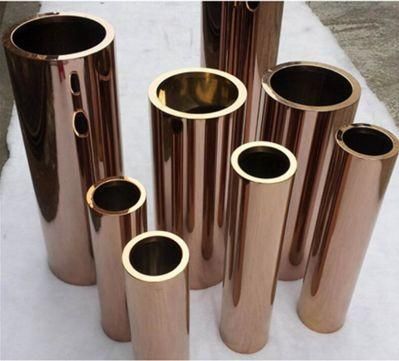 Bright Mirror Stainless Steel Rose Gold Pipe for Decorative