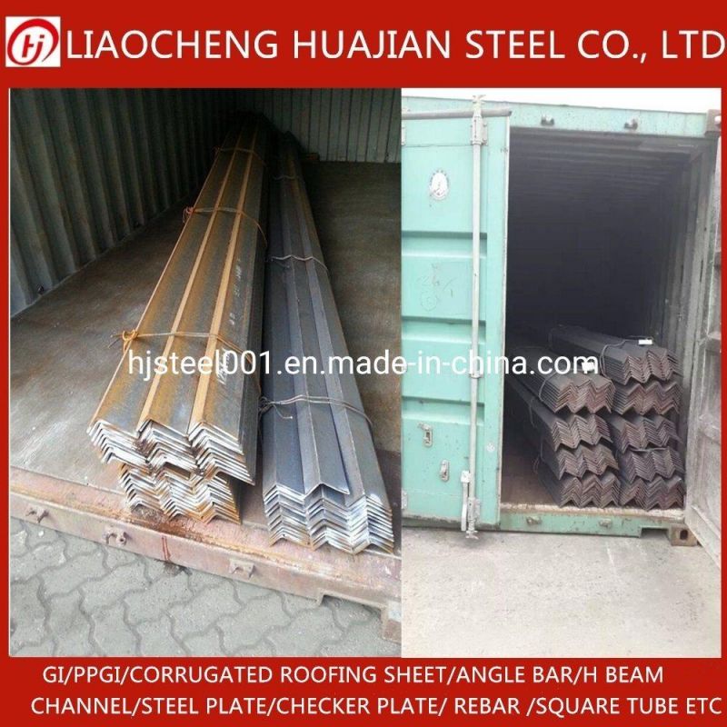 Hot Rolled Black Galvanized Angle Bar for Building Construction