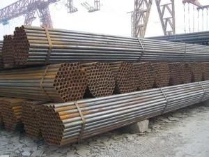 China Q235B S235jr BS1387 ASTM A53 B ERW Welded Black / Galvanized Round Hollow Section Ss Low Carbon Steel Pipe Factory