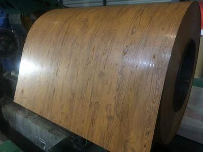 Wood Grain Prepainted Galvanized/Galvalume Steel Coil PPGI/PPGL Building Material