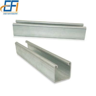 C and U Slotted Galvanized Shaped Steel Profile Strut Channel
