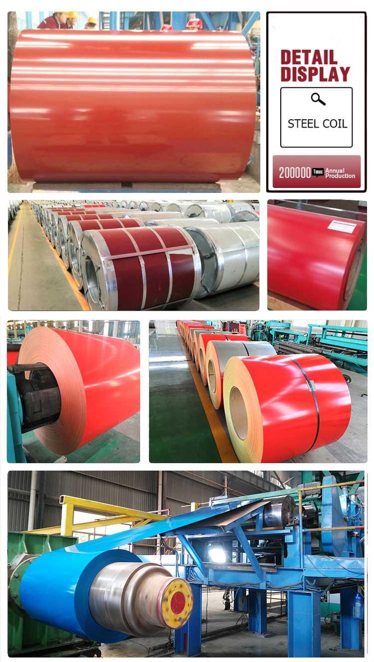 PPGI/PPGL/Gi/Gl Building Material CGCC Dx51d 0.12mm~2.0mm Prepainted Galvanized Steel Coil Ral Color Coated Galvanized Steel Coil