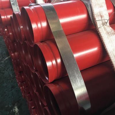 ASTM A795 Sch40 Fire Fighting Red Grooved Pipe for Sprinklers