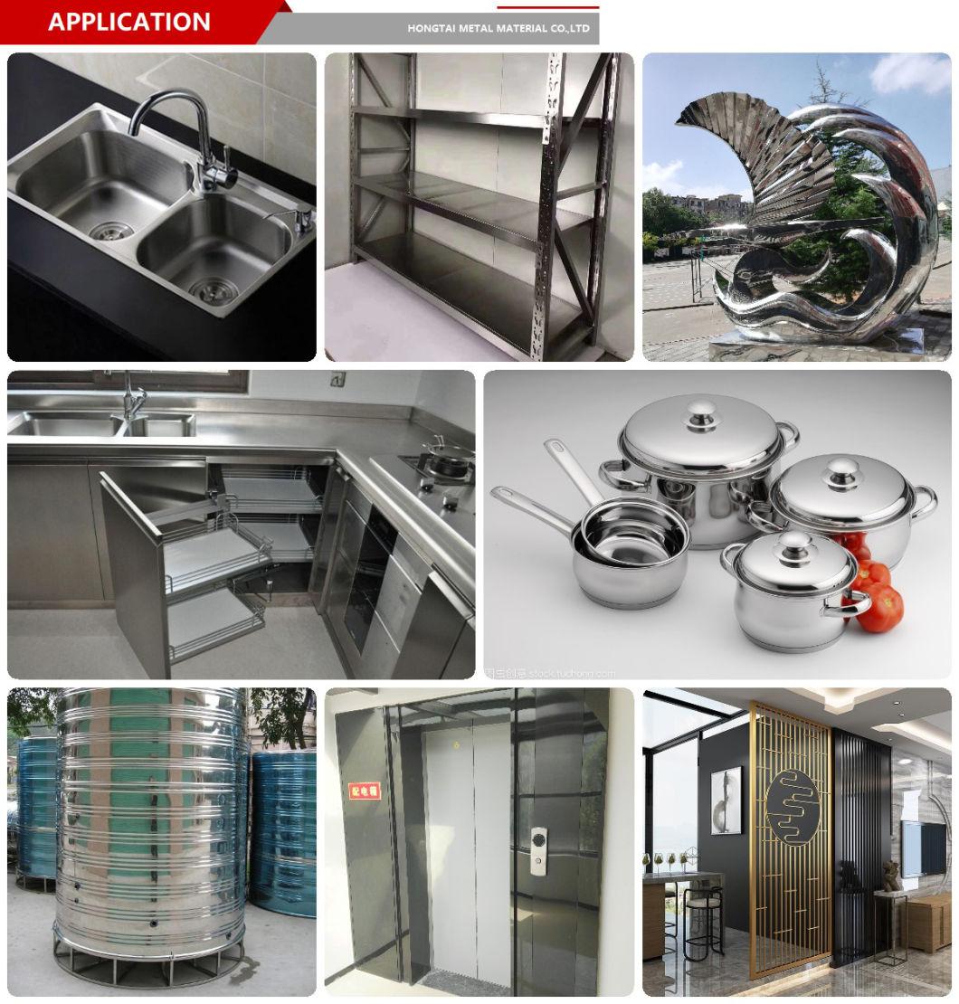 Factory Spot ASTM JIS 202 Stainless Steel Roll Coil with 2b/Ba/No. 4/No. 1/Hl/8K Mirror Surface Finish