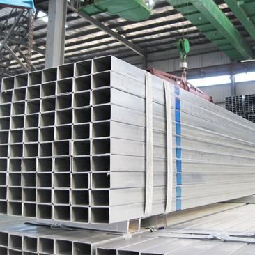 Hot Dipped Galvanized Rectangular Section Cold Rolled Material Mild Steel Pipe for Construction