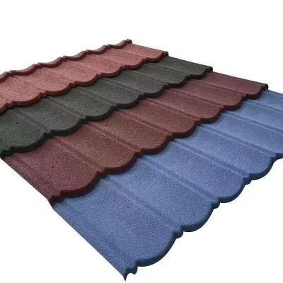 China Factory Galvalume Steel Roof Tile Stone Coated Metal Roofing Sheet Roofing Colorful Stone Tile