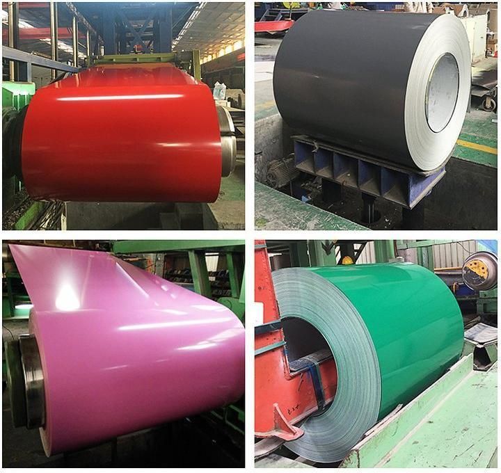 Custom Ral Color Dx51d S350gd Az150 0.3mm Emossed PPGL Galvalume Galvani Hot Dipped Prepainted Gi Steel Coil /Color Coated Zinc Steel Coil/ PPGI