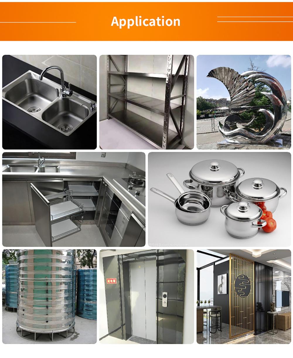 Factory Direct Sales 201 304 316 316L 0.3mm Thick Cold Rolled 2b Surface Stainless Steel Plate