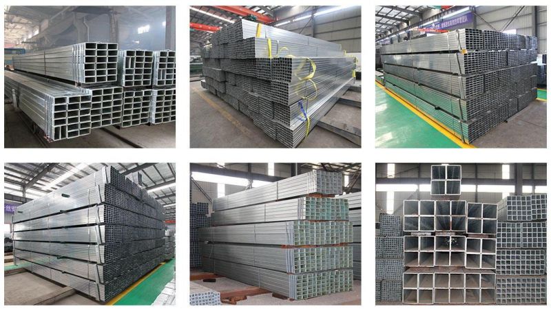 Factory Annealing/Square/Rectangle/Black/ERW/Welded/Carbon/Ms Galvanized Square Steel Pipe for Structre