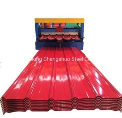 Corrugated Gi Roofing Sheets Embossed Color Coated PPGI Corrugated Metal Roofing Sheet Gi Iron Plate Price