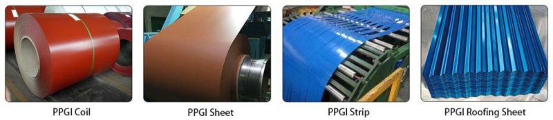 PPGI Ral9010 Color Coated Galvanized Steel Cold Rolled Hot Dipped PPGI HDG Gi Secc Dx51 Zinc Ral Color Coated Galvanized Sheet Plate Steel Coil