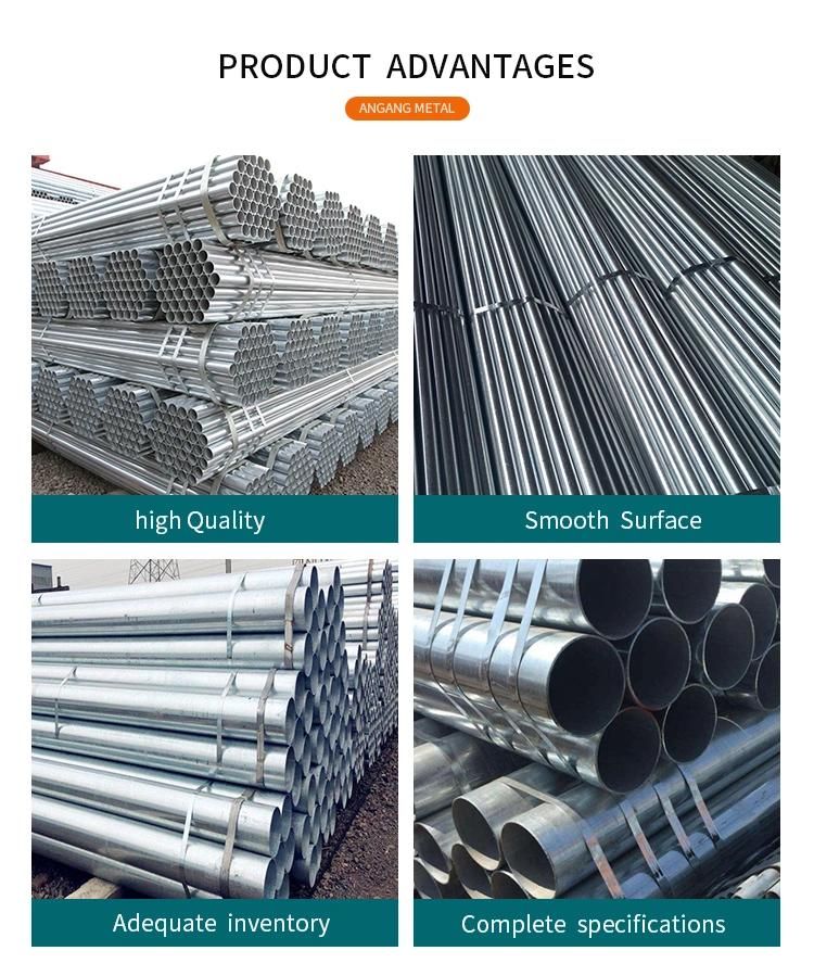 Factory Price Q195/Q235/Q345 Hot Dipped Galvanized/Gi Round/Square Pipe