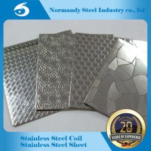 201 Hr/Cr Stainless Steel Plate Embossed or Etching for Decoration