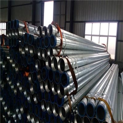 Galvanized Steel Pipe with Threaded Socket Scaffolding Frame Pipe